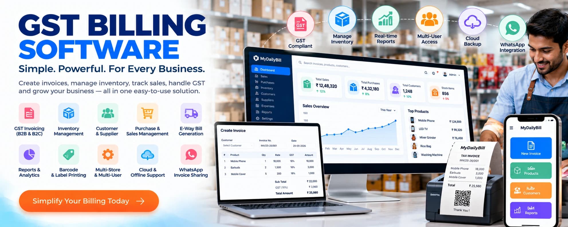 GST Billing & Business Management